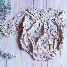 Load image into Gallery viewer, Floral Summer Rompers - Cream