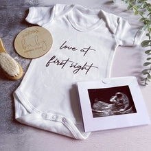 Load image into Gallery viewer, Love at first sight Personalised Babygro