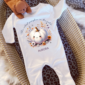 Personalised First Halloween Baby Vest My first Halloween Babygrow Pumpkin Baby's First Halloween Trick or Treat 1st Halloween Personalised Romper