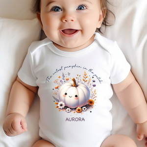 Personalised First Halloween Baby Vest My first Halloween Babygrow Pumpkin Baby's First Halloween Trick or Treat 1st Halloween Personalised Romper