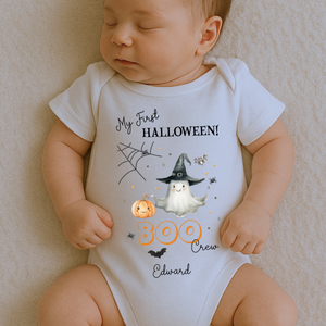 Personalised First Halloween Baby Vest My first Halloween Babygrow Pumpkin Baby's First Halloween Trick or Treat 1st Halloween Personalised Romper