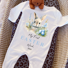 Load image into Gallery viewer, Easter Babygrow, Easter Sleepsuit, My 1st Easter, My First Easter, Babies first Easter sleepsuit, Easter baby outfit, New baby gift Vest
