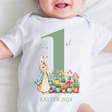 Load image into Gallery viewer, Easter Babygrow, Easter Sleepsuit, My 1st Easter, My First Easter, Babies first Easter sleepsuit, Easter baby outfit, New baby gift Vest
