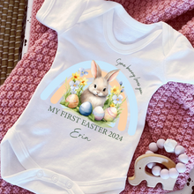 Load image into Gallery viewer, Easter Babygrow, Easter Sleepsuit, My 1st Easter, My First Easter, Babies first Easter sleepsuit, Easter baby outfit, New baby gift Vest
