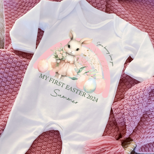 Load image into Gallery viewer, Easter Babygrow, Easter Sleepsuit, My 1st Easter, My First Easter, Babies first Easter sleepsuit, Easter baby outfit, New baby gift Vest
