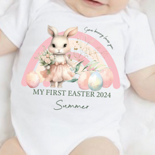 Load image into Gallery viewer, Easter Babygrow, Easter Sleepsuit, My 1st Easter, My First Easter, Babies first Easter sleepsuit, Easter baby outfit, New baby gift Vest
