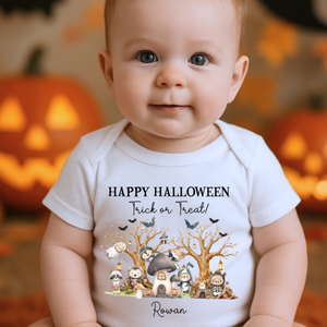 Personalised First Halloween Baby Vest My first Halloween Babygrow Pumpkin Baby's First Halloween Trick or Treat 1st Halloween Personalised Romper