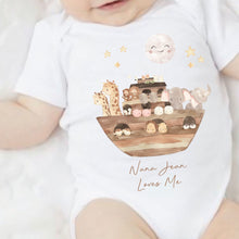 Load image into Gallery viewer, I Love My Nana Baby Vest, Personalised Babygrow, Nanny Babygrow, Newborn Pregnancy Announcement, Going to be a Grandma, New Grandparent Gift
