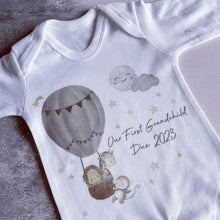 Load image into Gallery viewer, First Grandchild announcement, First Grandparents, First Grandchild Baby Vest, Grandad to be, First Nana, 1st time Grandma, First Grandbaby
