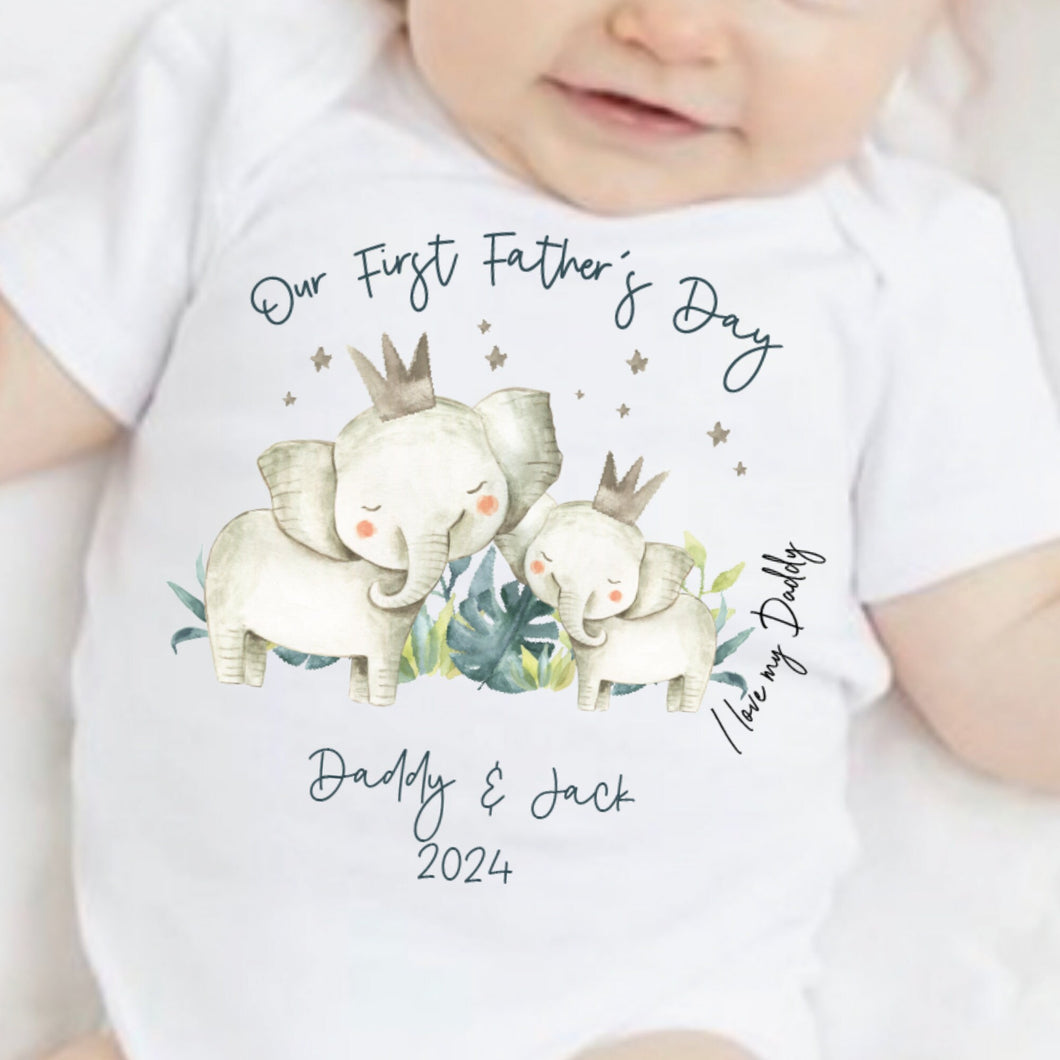 Father’s day gift, New Dad gift, First Father’s day babygrow, First Father’s day baby vest, Our first Father’s day I Love My Daddy Baby Vest