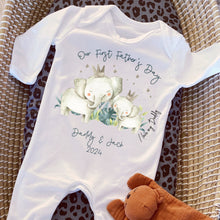 Load image into Gallery viewer, Father’s day gift, New Dad gift, First Father’s day babygrow, First Father’s day baby vest, Our first Father’s day I Love My Daddy Baby Vest
