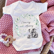 Load image into Gallery viewer, I Love My Mummy Baby Vest, Personalised Babygrow, Auntie Sleepsuit, Newborn Pregnancy Announcement Pjs, Going to be Daddy, Grandparent Gift
