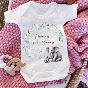 I Love My Mummy Baby Vest, Personalised Babygrow, Auntie Sleepsuit, Newborn Pregnancy Announcement Pjs, Going to be Daddy, Grandparent Gift