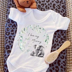 I Love My Mummy Baby Vest, Personalised Babygrow, Auntie Sleepsuit, Newborn Pregnancy Announcement Pjs, Going to be Daddy, Grandparent Gift