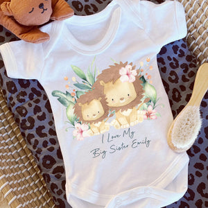 I Love My Auntie Baby Vest, Personalised Sleepsuit, Auntie Babygrow, Newborn Pregnancy Announcement Gift, Going to be an Auntie, Aunty to be