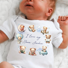 Load image into Gallery viewer, I Love My Brother Baby Vest, Personalised Sibling Bodysuit, Babygrow, Newborn Pregnancy Announcement, Going to be a Big Brother Announcement
