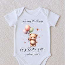 Load image into Gallery viewer, Happy Birthday Grandma Babygrow, 1st Birthday as My Granny, Grandparent Birthday Gift, Nana Birthday, Nan Birthday, Sleepsuit Vest Bodysuit
