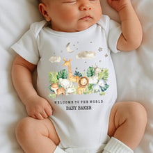 Load image into Gallery viewer, Pregnancy announcement, pregnancy gift, personalised baby vest, bodysuit, baby shower gift, unisex baby gift, personalised sleepsuit, Onesie
