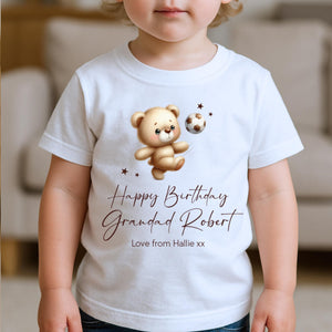 Happy Birthday Grandad T-Shirt, 1st Birthday as My Grandpa, Grandparent Gift, Gramps Birthday, Grandad Birthday, Toddler Tee, Kids Top