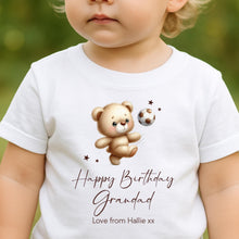 Load image into Gallery viewer, Happy Birthday Grandad T-Shirt, 1st Birthday as My Grandpa, Grandparent Gift, Gramps Birthday, Grandad Birthday, Toddler Tee, Kids Top
