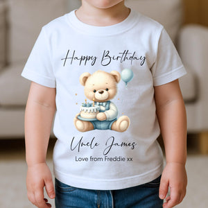 Happy Birthday Daddy T-Shirt, 1st Birthday as My Dad, Parents Gift, Papa Birthday, Dad Birthday, Toddler Tee, Personalised Gift Dad Birthday