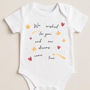 Pregnancy Announcement, Unisex Romper, Baby Reveal Sleepsuit, Baby Announcement onesie, Going home outfit, Rainbow Baby Keepsake, IVF baby