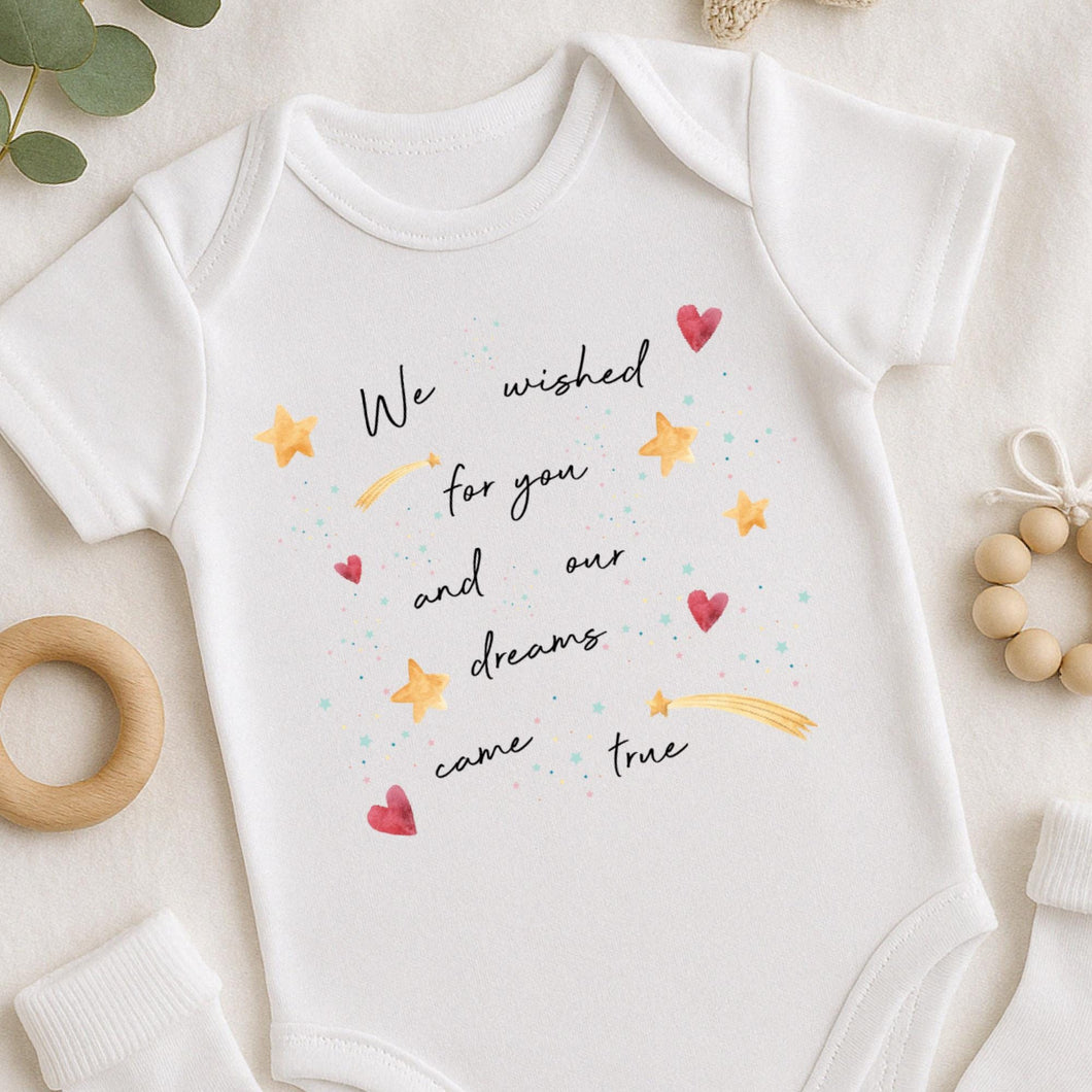 Pregnancy Announcement, Unisex Romper, Baby Reveal Sleepsuit, Baby Announcement onesie, Going home outfit, Rainbow Baby Keepsake, IVF baby