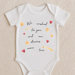 Pregnancy Announcement, Unisex Romper, Baby Reveal Sleepsuit, Baby Announcement onesie, Going home outfit, Rainbow Baby Keepsake, IVF baby