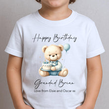 Load image into Gallery viewer, Happy Birthday Daddy T-Shirt, 1st Birthday as My Dad, Parents Gift, Papa Birthday, Dad Birthday, Toddler Tee, Personalised Gift Dad Birthday
