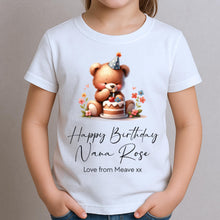 Load image into Gallery viewer, Happy Birthday Nana T-Shirt, 1st Birthday as My Nanny, Grandparent Gift, Grandma Birthday, Granny Birthday, Toddler Tee, Kids Top Clothes
