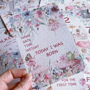 Eucalyptus Fairy Garden Milestone Cards - Set of 30