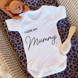 I love you Mummy babygrow / Sleepsuit