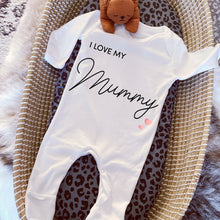 Load image into Gallery viewer, I love you Mummy babygrow / Sleepsuit
