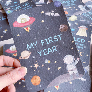 Astronaut Space Theme Milestone Cards - Set of 30