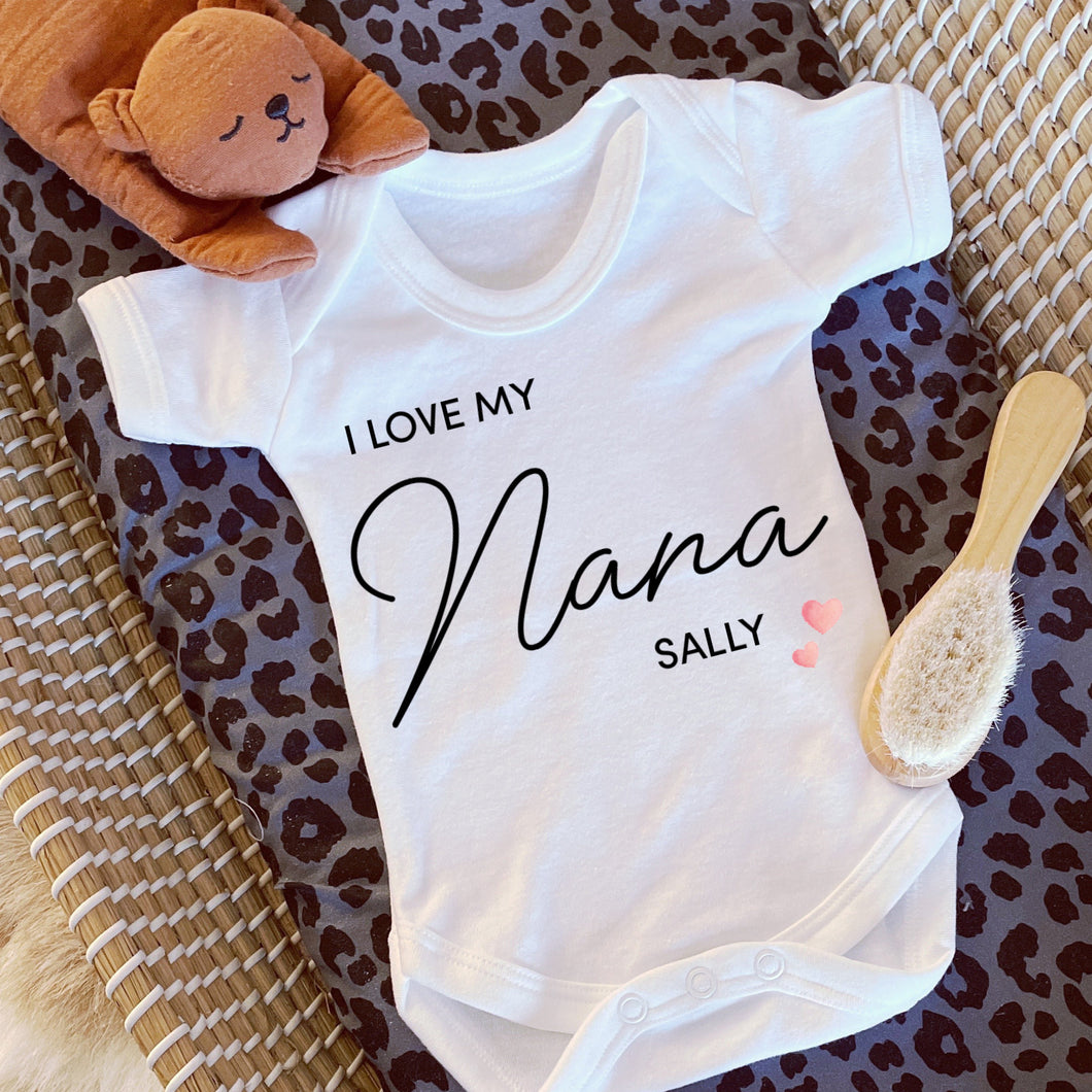 I love you Nana babygrow / Sleepsuit