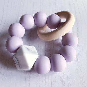 Newborn Mini Teether - Lilac - Hopes, Dreams & Jellybeans 