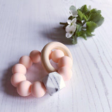 Load image into Gallery viewer, Newborn Mini Teether - Peach - Hopes, Dreams &amp; Jellybeans 
