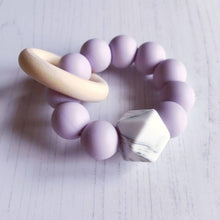 Load image into Gallery viewer, Newborn Mini Teether - Lilac - Hopes, Dreams &amp; Jellybeans 

