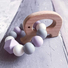 Load image into Gallery viewer, Elephant Mini Teething Ring - Lilac - Hopes, Dreams &amp; Jellybeans 
