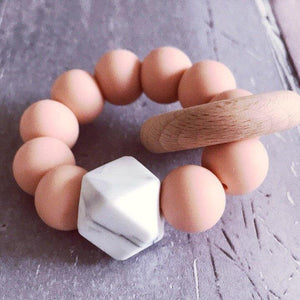 Newborn Mini Teether - Soft Peach - Hopes, Dreams & Jellybeans 