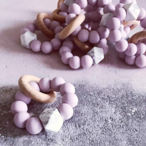 Newborn Mini Teether - Lilac - Hopes, Dreams & Jellybeans 