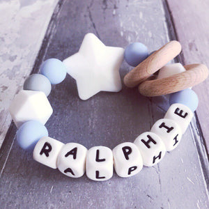 Personalised Silicone Star Teether