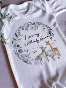 I Love My Aunties Baby Vest, Personalised Babygrow, Aunty’s Babygrow, Newborn Pregnancy Announcement Gift, Going to be Aunties, Aunties Gift