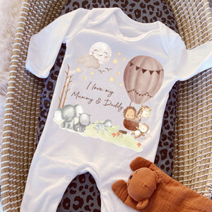 I Love My Mummy Baby Vest, Personalised Babygrow, Daddy Babygrow, Newborn Pregnancy Announcement Gift, Going to be a Mummy, New Mum Gift