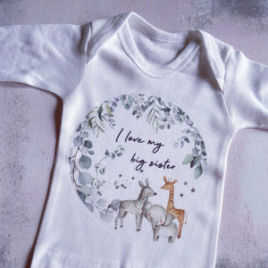 I Love My Big Brother Baby Vest, Personalised Babygrow, Brother Babygrow, Newborn Pregnancy Announcement Gift, Going to be Big Brother Gift