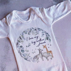 I Love My Big Brother Baby Vest, Personalised Babygrow, Brother Babygrow, Newborn Pregnancy Announcement Gift, Going to be Big Brother Gift