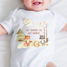 Load image into Gallery viewer, I Love My Daddy Baby Vest, Daddy is my Hero, Daddy Babygrow, Newborn Pregnancy Announcement Gift, Going to be a Daddy, New Dad Gift, Daddy
