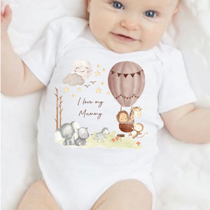 I Love My Grandma Baby Vest, Personalised Sleepsuit, Granny Babygrow, Newborn Pregnancy Announcement Gift, Going to be an Grandparent, Gran