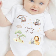 Load image into Gallery viewer, I Love My Uncle Baby Vest, Personalised Sleepsuit, Uncle Babygrow, Newborn Pregnancy Announcement Gift, Going to be an Uncle, Uncle to be
