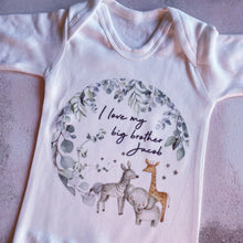 Load image into Gallery viewer, I Love My Big Brother Baby Vest, Personalised Babygrow, Brother Babygrow, Newborn Pregnancy Announcement Gift, Going to be Big Brother Gift
